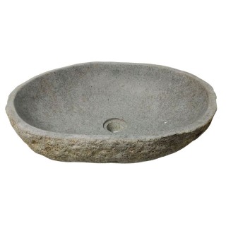Vasque en pierre de rivière n°382 - Taille M
