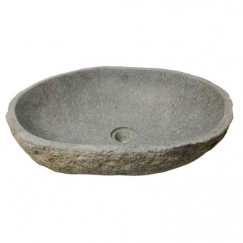 Vasque en pierre de rivière n°382 - Taille M