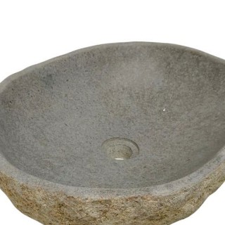 Vasque en pierre de rivière n°382 - Taille M