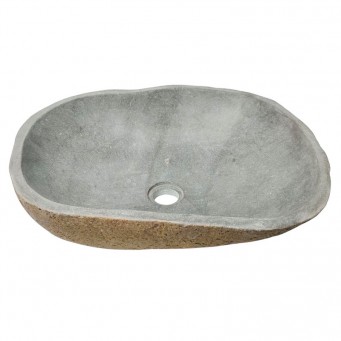Vasque en pierre de rivière n°383 - Taille M