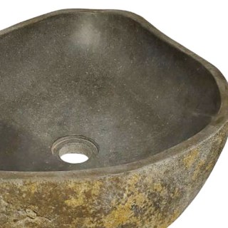 Vasque en pierre de rivière n°384 - Taille M