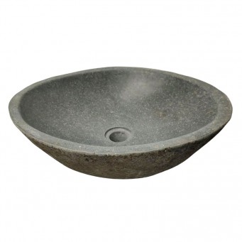 Vasque en pierre de rivière n°385- Taille M