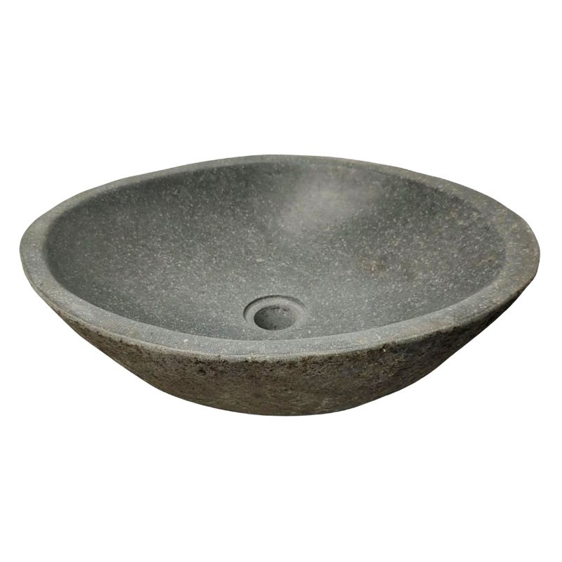 Vasque en pierre de rivière n°385- Taille M