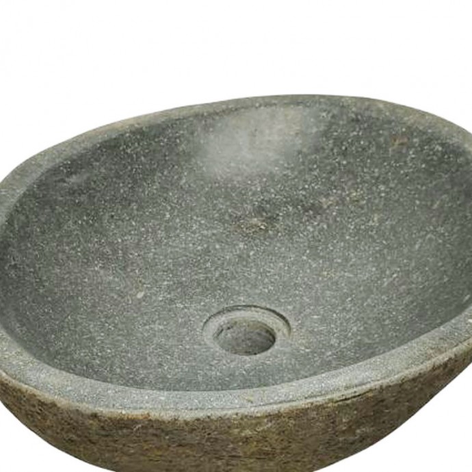 Vasque en pierre de rivière n°385- Taille M