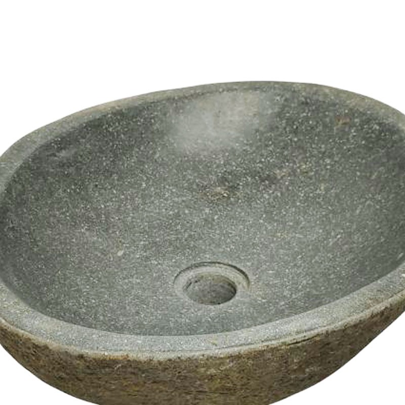 Vasque en pierre de rivière n°385- Taille M