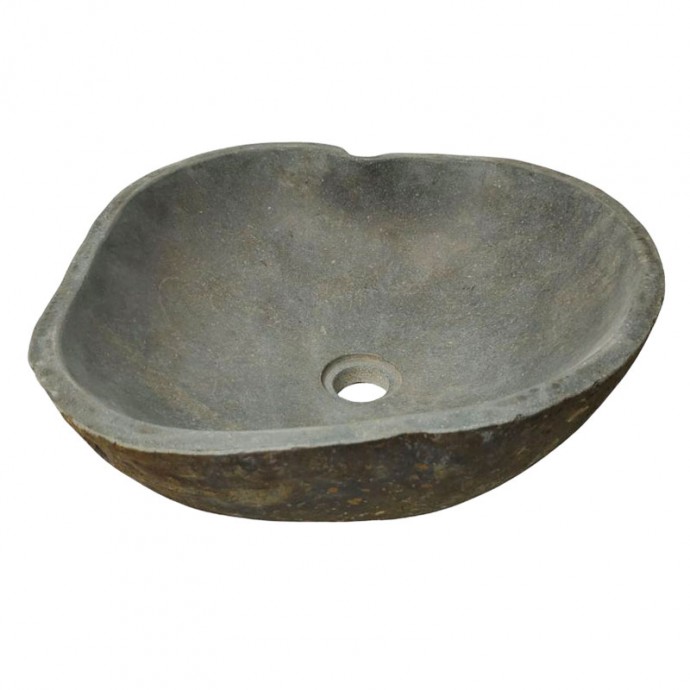 Vasque en pierre de rivière n°386 - Taille M