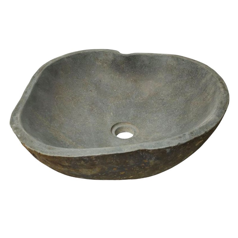 Vasque en pierre de rivière n°386 - Taille M