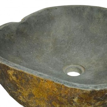 Vasque en pierre de rivière n°386 - Taille M