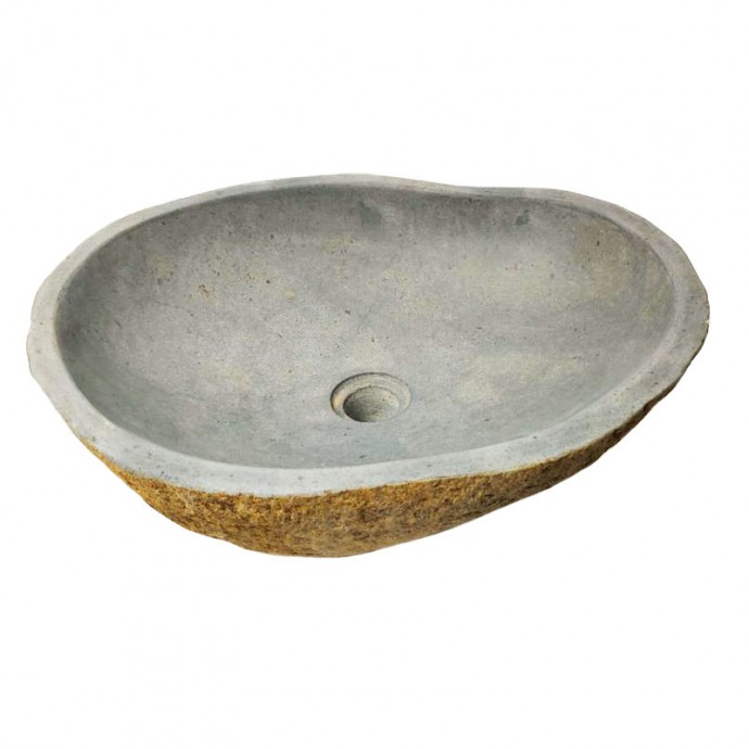 Vasque en pierre de rivière n°387 - Taille M