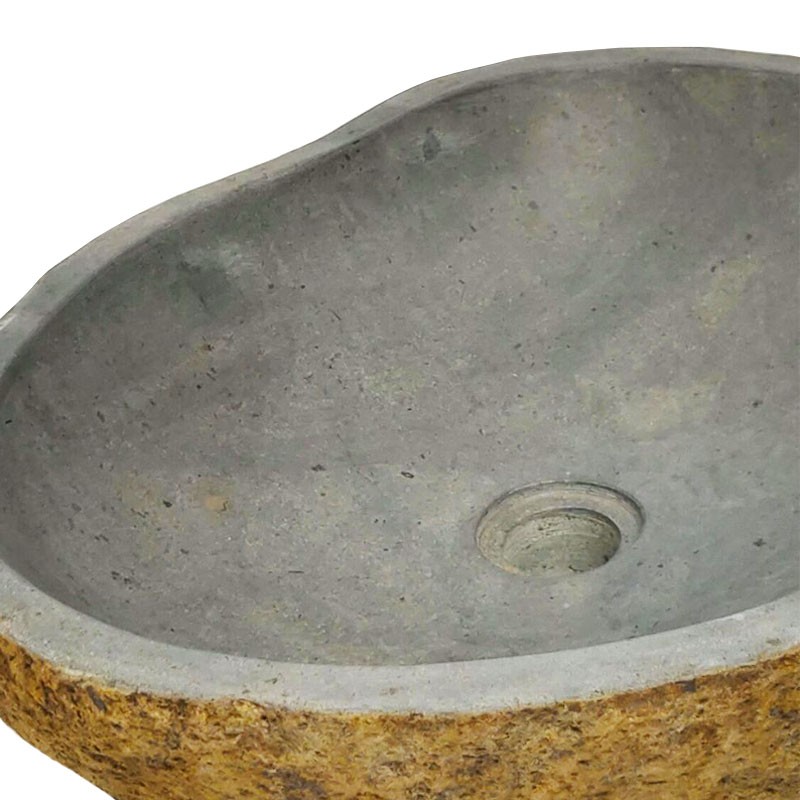 Vasque en pierre de rivière n°387 - Taille M