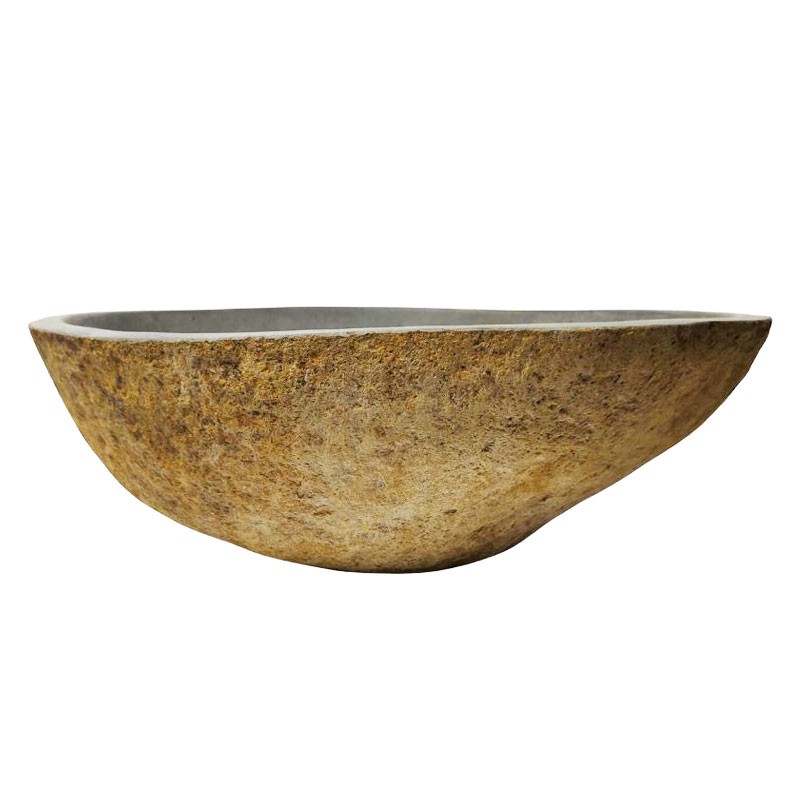Vasque en pierre de rivière n°387 - Taille M