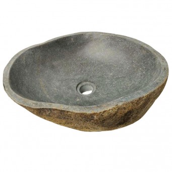 Vasque en pierre de rivière n°388 - Taille M