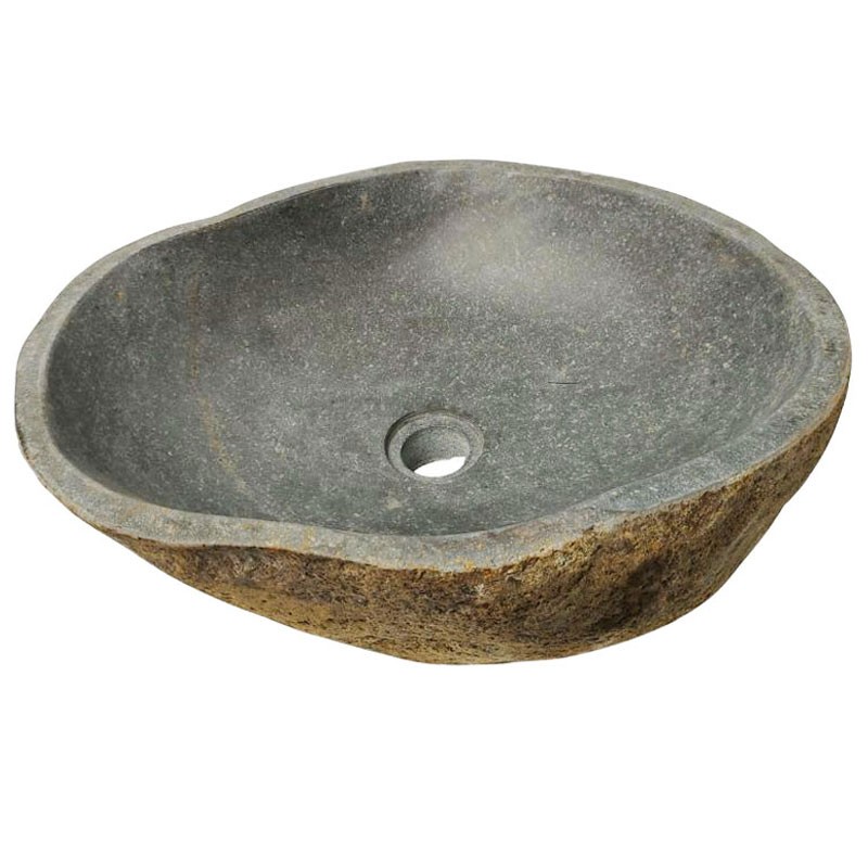 Vasque en pierre de rivière n°388 - Taille M