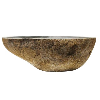 Vasque en pierre de rivière n°388 - Taille M