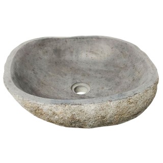 Vasque en pierre de rivière n°389 - Taille M