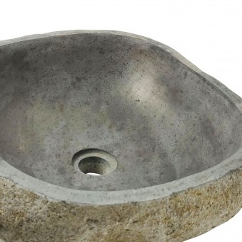 Vasque en pierre de rivière n°389 - Taille M