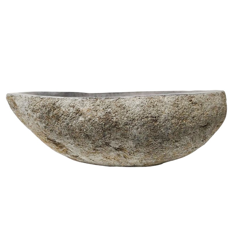 Vasque en pierre de rivière n°389 - Taille M