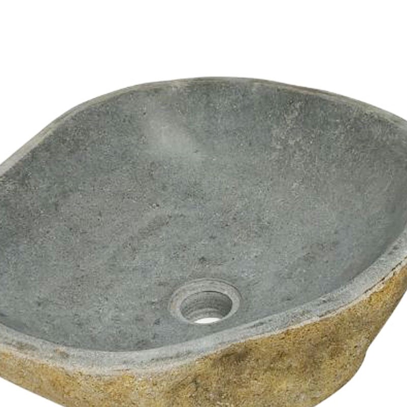 Vasque en pierre de rivière n°390 - Taille M