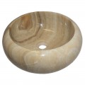 Vasque ronde donut pierre naturelle d'onyx Ø40cm n°06
