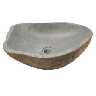 Vasque en pierre de rivière n°397 - Taille M