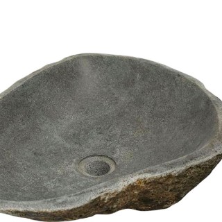 Vasque en pierre de rivière n°398 - Taille M