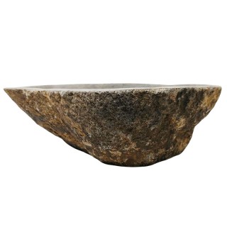 Vasque en pierre de rivière n°398 - Taille M