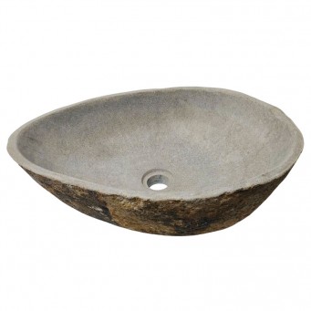 Vasque en pierre de rivière n°401 - Taille M