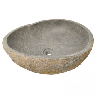 Vasque en pierre de rivière n°403 - Taille M
