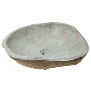 Vasque en pierre de rivière n°405 - Taille M