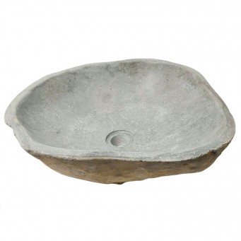 Vasque en pierre de rivière n°405 - Taille M