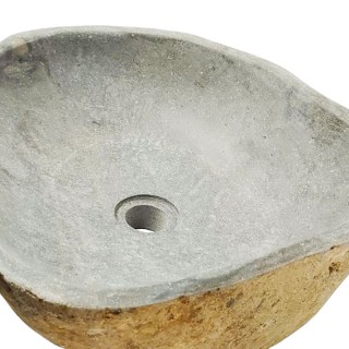 Vasque en pierre de rivière n°405 - Taille M