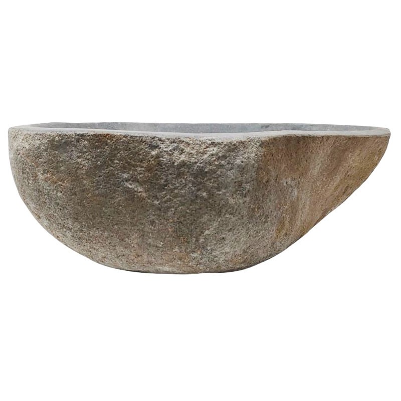 Vasque en pierre de rivière n°406 - Taille M