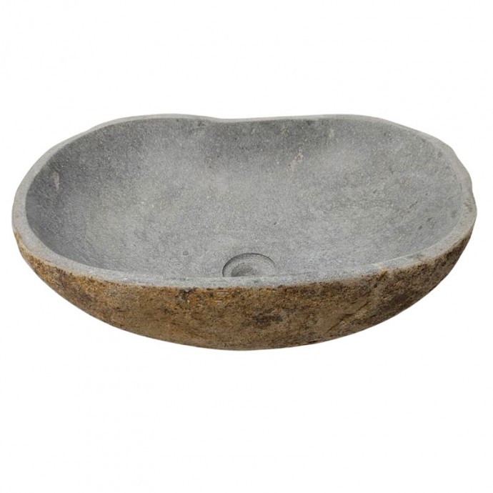 Vasque en pierre de rivière n°407 - Taille M