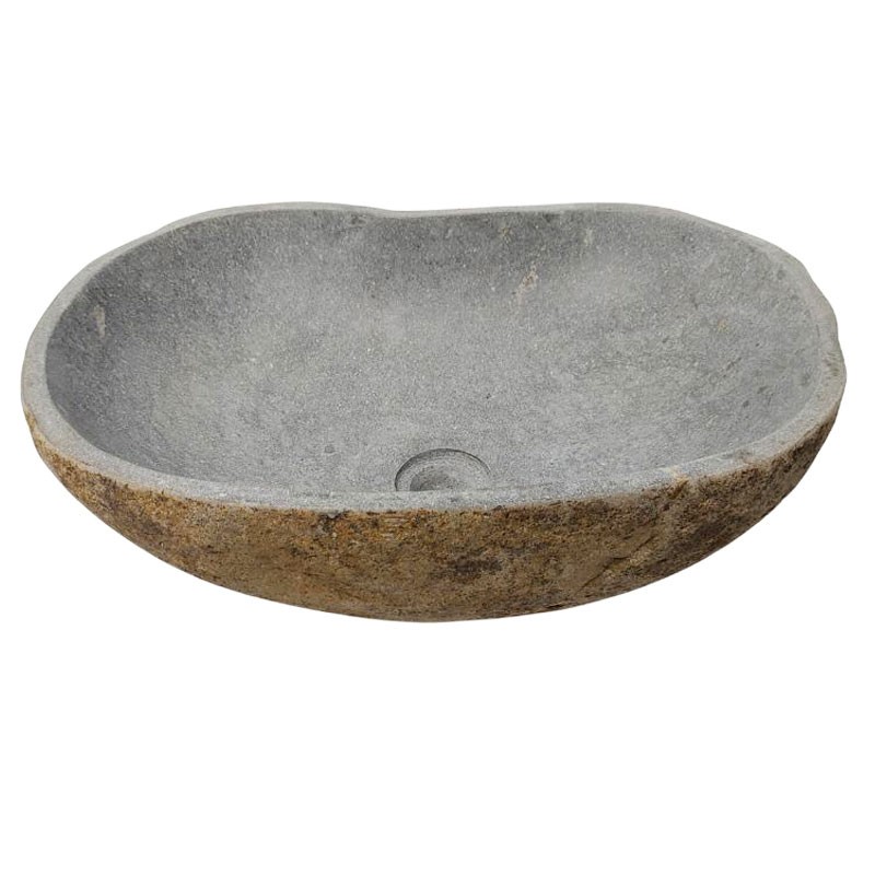 Vasque en pierre de rivière n°407 - Taille M