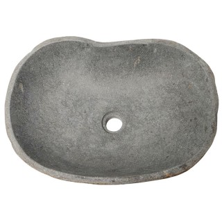 Vasque en pierre de rivière n°407 - Taille M