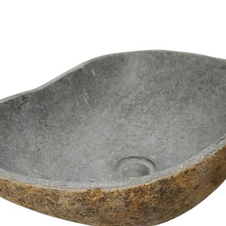 Vasque en pierre de rivière n°407 - Taille M