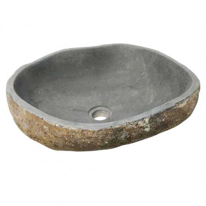 Vasque en pierre de rivière n°414 - Taille M