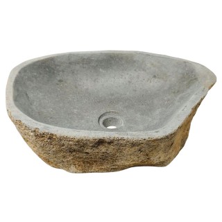 Vasque en pierre de rivière n°415- Taille M