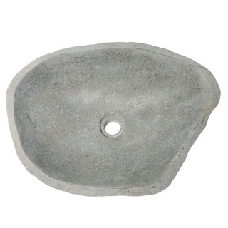 Vasque en pierre de rivière n°415- Taille M