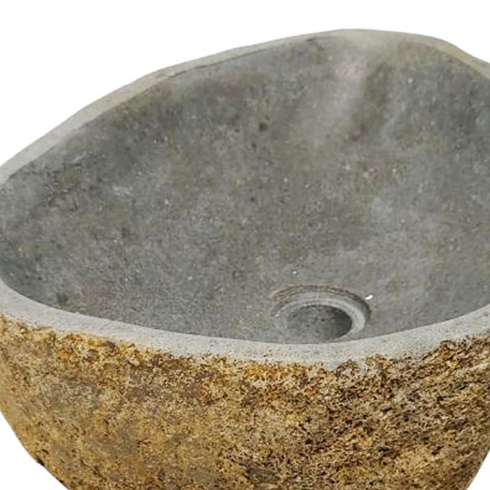 Vasque en pierre de rivière n°415- Taille M