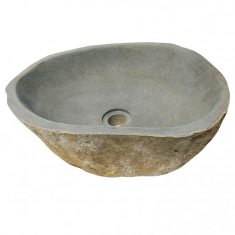 Vasque en pierre de rivière n°418 - Taille M
