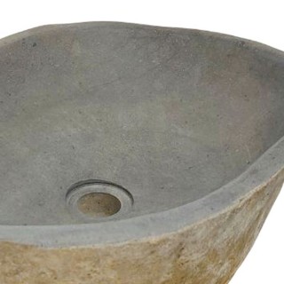 Vasque en pierre de rivière n°418 - Taille M