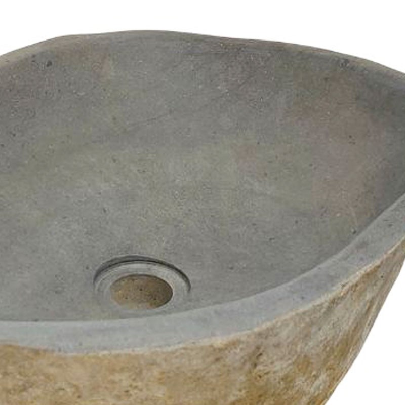Vasque en pierre de rivière n°418 - Taille M