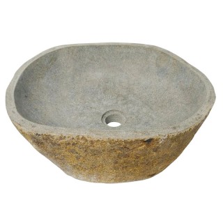 Vasque en pierre de rivière n°421 - Taille M