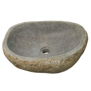 Vasque en pierre de rivière n°425 - Taille M