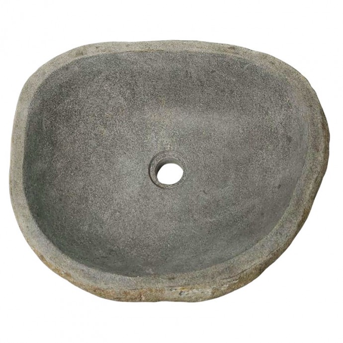 Vasque en pierre de rivière n°425 - Taille M