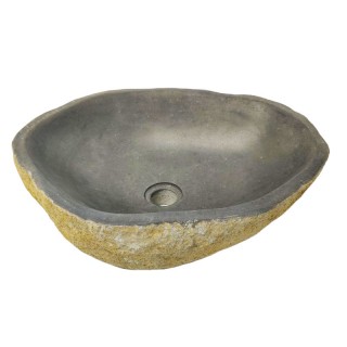 Vasque en pierre de rivière n°426 - Taille M