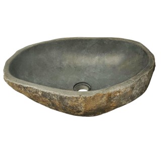 Vasque en pierre de rivière n°427 - Taille M