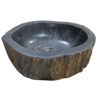 Vasque bois fossilisé n°18 - Taille M