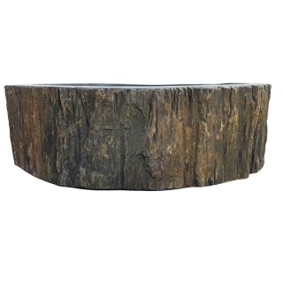 Vasque bois fossilisé n°18 - Taille M